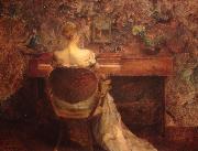 Thomas Dewing The Spinet oil on canvas